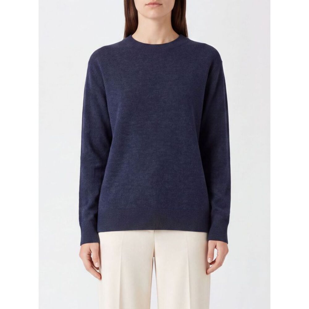 P.A.R.O.S.H. Crewneck Jumper In Pure Cashmere With Dropped Shoulders